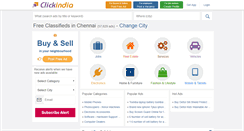 Desktop Screenshot of chennai.clickindia.com